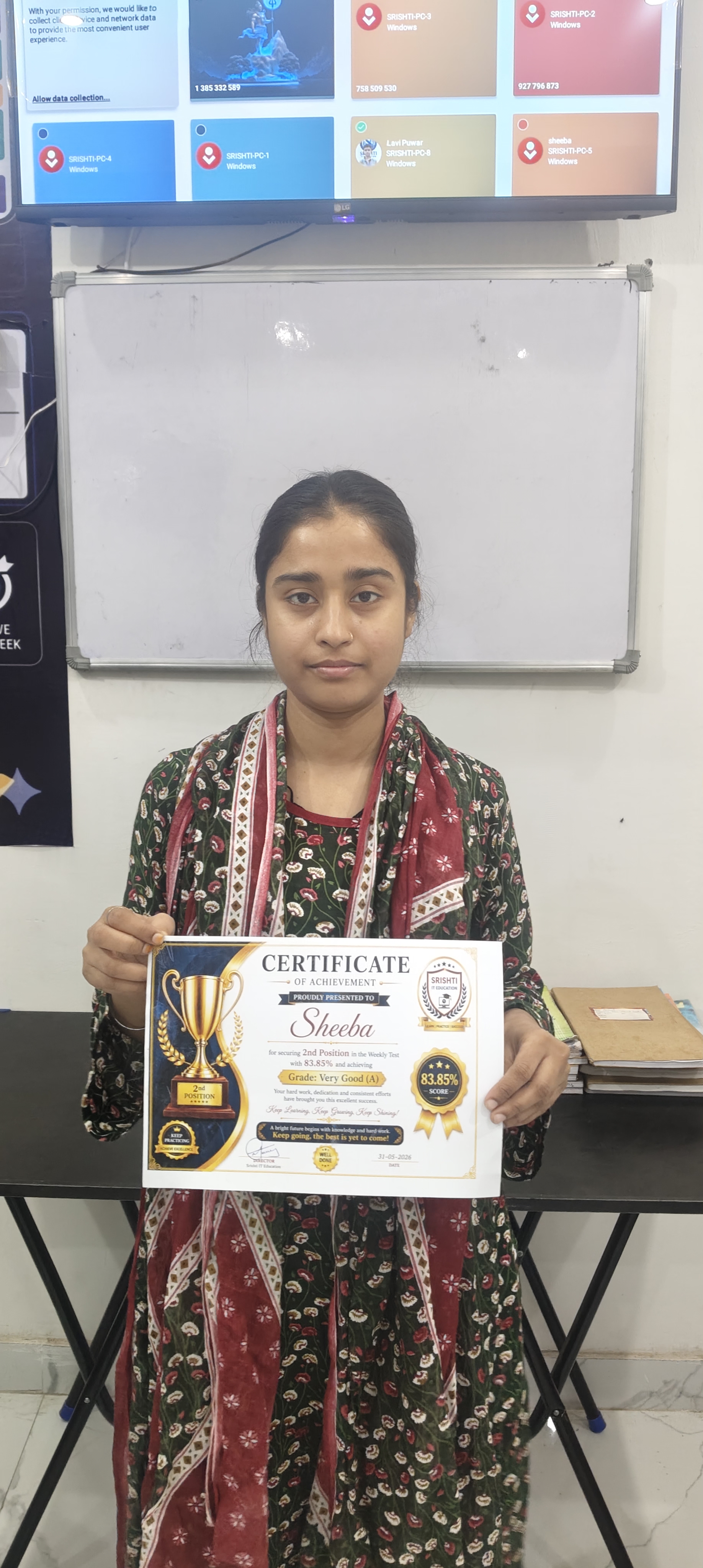  Weekly Test Achiever - Sheeba